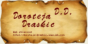 Doroteja Draškić vizit kartica
